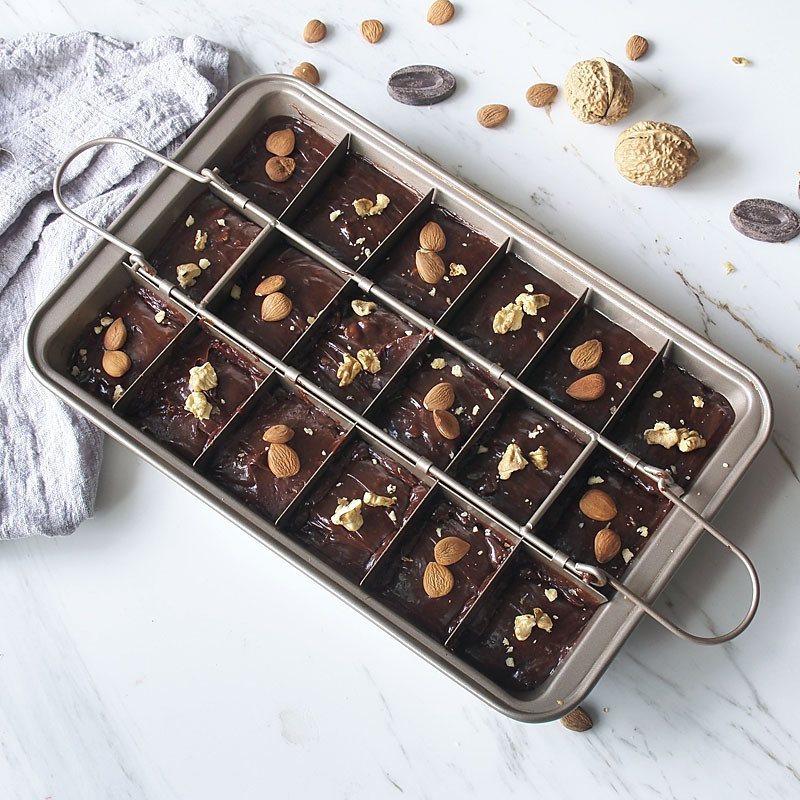 Brownie non-stick cake Pan mould square baking Pan bread baking tools thickened solid bottom Brownie Pan