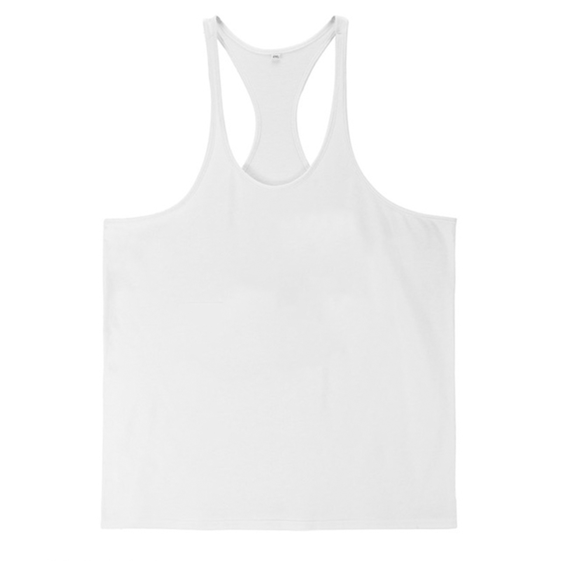 European and American Fitness Men's Muscle Vest Summer Sling Plain Cotton Sweat Absorbent Breathable Sports Training Vest