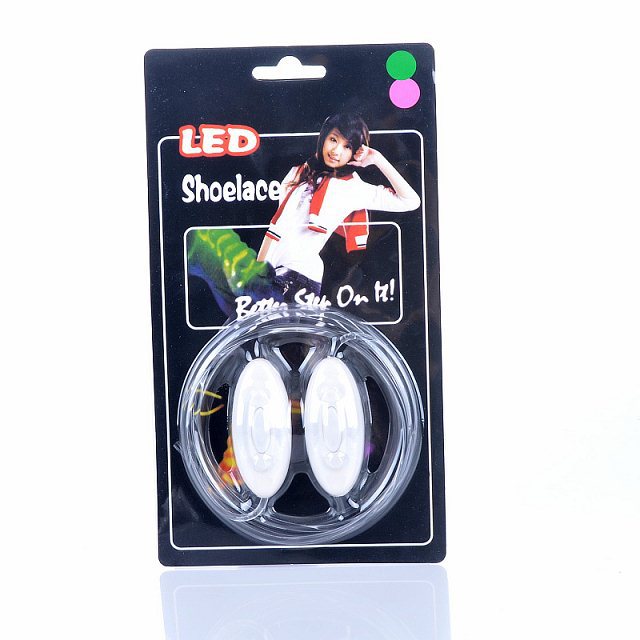 New outdoor sports led luminous laces colorful luminous flash dance skating cool fluorescent laces with rope