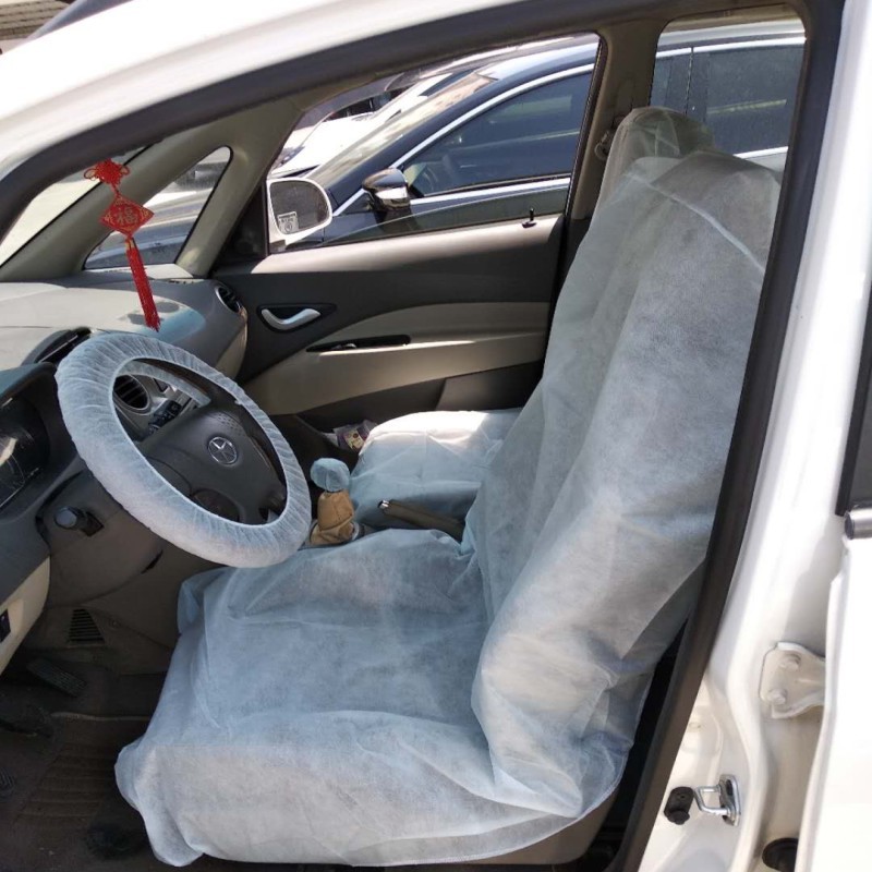 Non-woven car seat cover repair and maintenance 4s car disposable seat cover cloth cover steering wheel cover wave stick gear