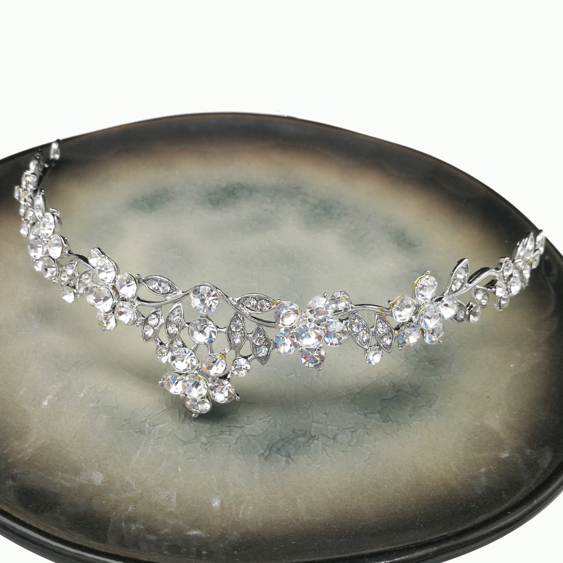 New Alloy Small Crown Bride Headwear Rhinestone Crown Headband Crown Hair Accessories Crown Same Style