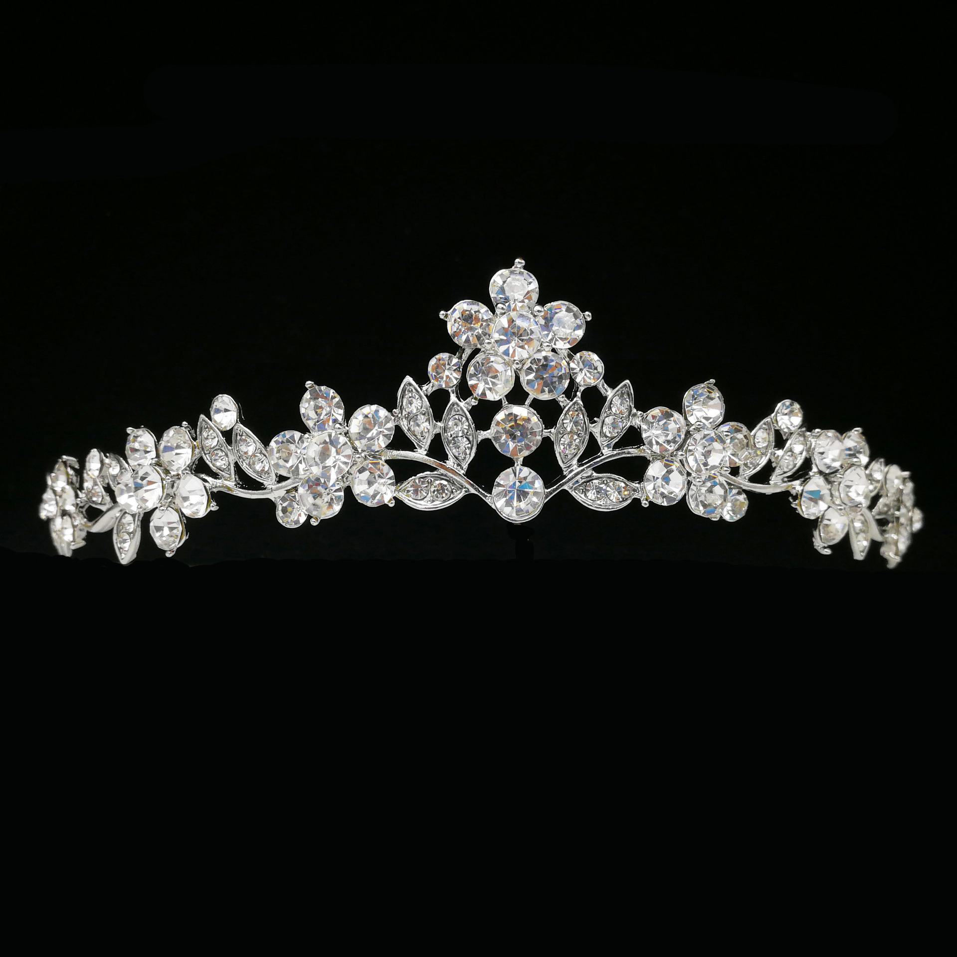 New Alloy Small Crown Bride Headwear Rhinestone Crown Headband Crown Hair Accessories Crown Same Style
