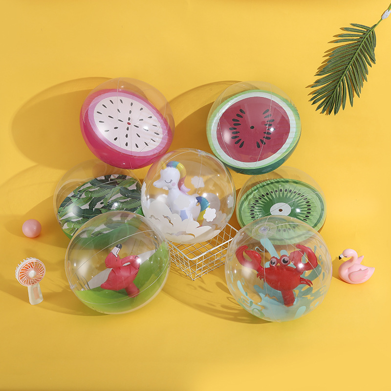In stock supply ins Internet celebrity ball inflatable unicorn Flamingo Beach ball watermelon orange toy ball