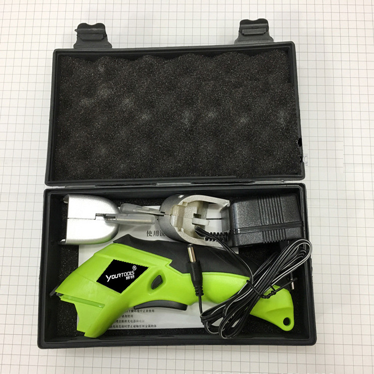 CS4001 Green Pink Orange Electric Scissors Fabric Leather Tailor Electric Scissors Portable Charging Scissors