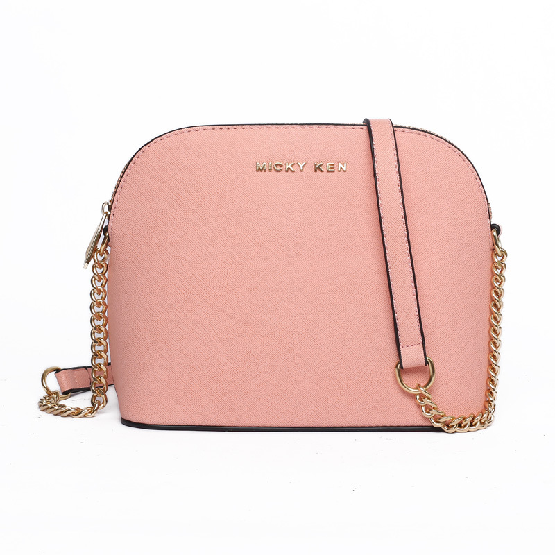 Wholesale 2023 new women's bag cross pattern leather bag shoulder messenger bag casual chain small shell bag for women