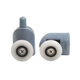 Factory direct selling upper and lower single wheel nylon bounce wheel bathroom glass sliding door pulley shower room accessories hanging wheel