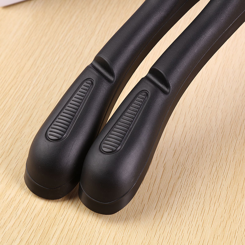 Clothing Store Black Plastic Clothes Hanger Women's Clothes Support Adult Clothes Hanging Suit Clothes Hangers Dry Cleaning Shop Clothes Rack Pant Clip