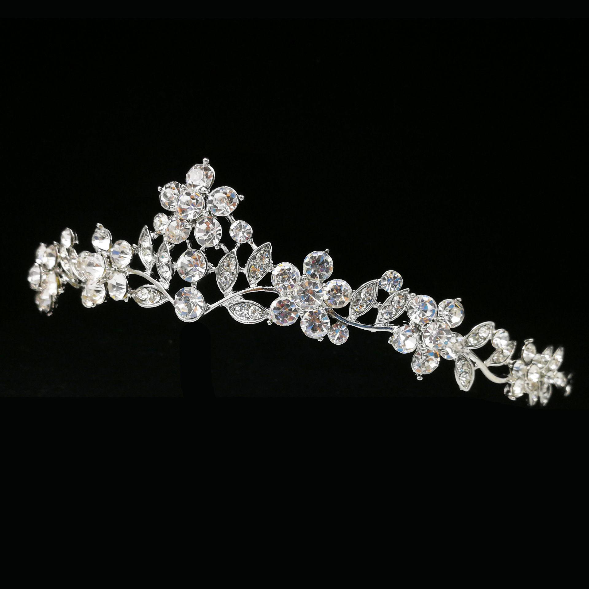 New Alloy Small Crown Bride Headwear Rhinestone Crown Headband Crown Hair Accessories Crown Same Style