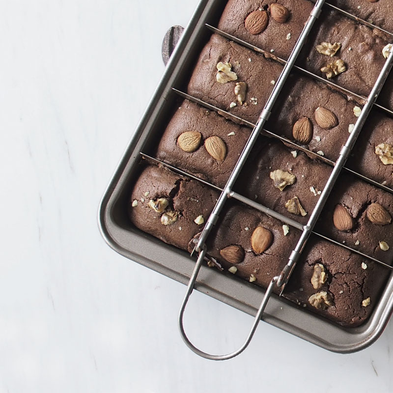 Brownie non-stick cake Pan mould square baking Pan bread baking tools thickened solid bottom Brownie Pan