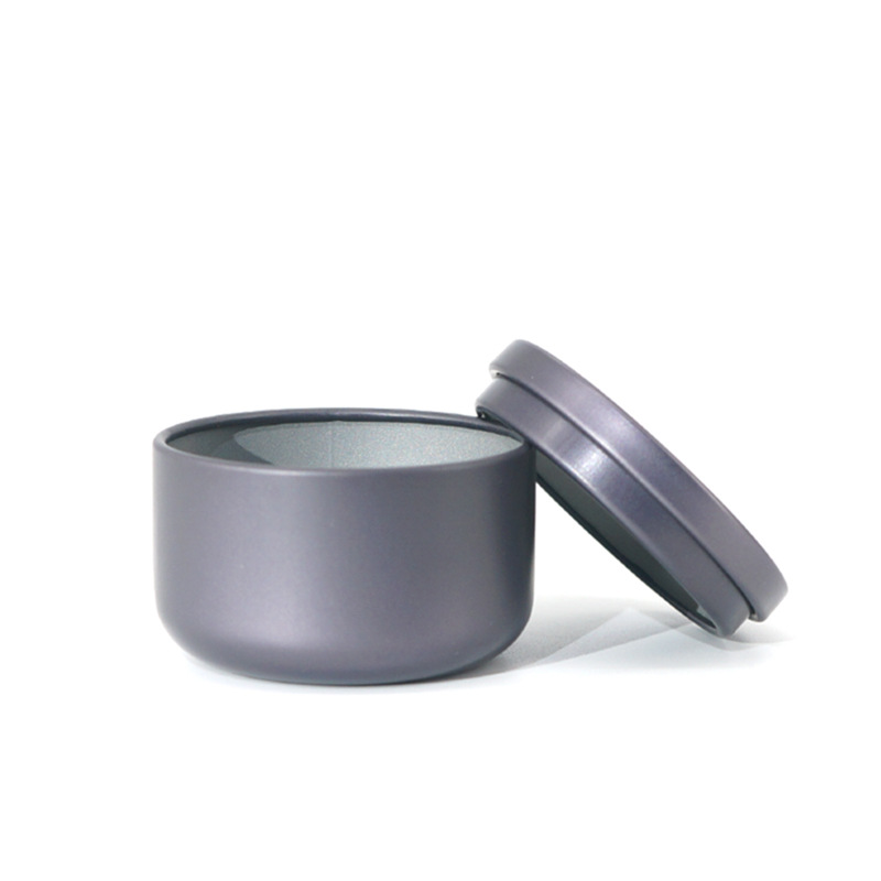 Box Small Round Broken Silver Black Tea Oolong Tea Gift Box Metal Frosted Spot Tea Can Tinplate Can
