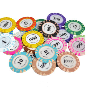 clay chip coin manufacturers wholesale Texas poker clay chips 100 game mahjong chips can be ordered LOGO