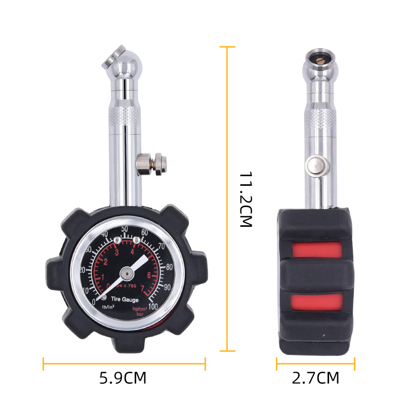 Quality high-precision automobile tire pressure gauge factory direct mechanical tire pressure gauge automobile tire pressure gauge