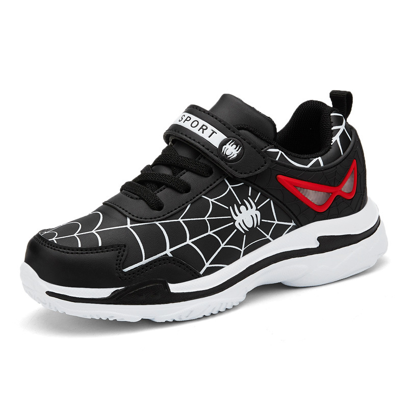 Spider-man boys shoes cross-border foreign trade leather students waterproof shoes big boys sneakers a generation of hair