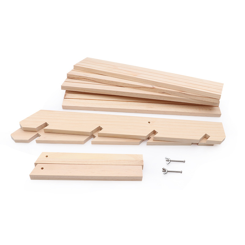 Log Ring Display Rack Multi-Layer Earrings and Studs Display Rack Jewelry Rack Detachable Pendulum Earrings Card Jewelry Rack