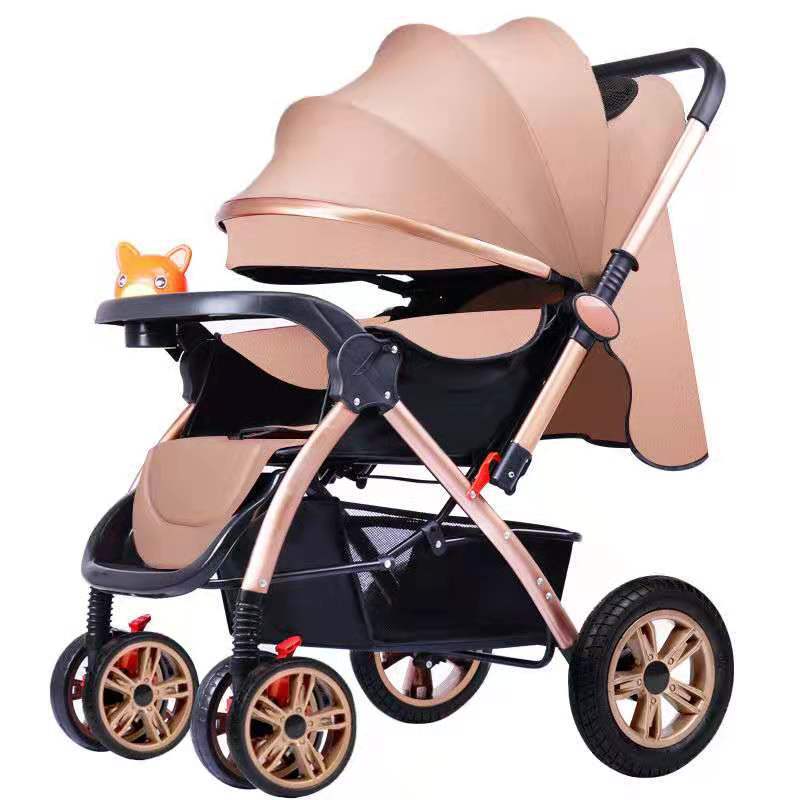 Baby stroller can sit and lie light folding small children baby baby two-way stroller stroller 0-3 years old