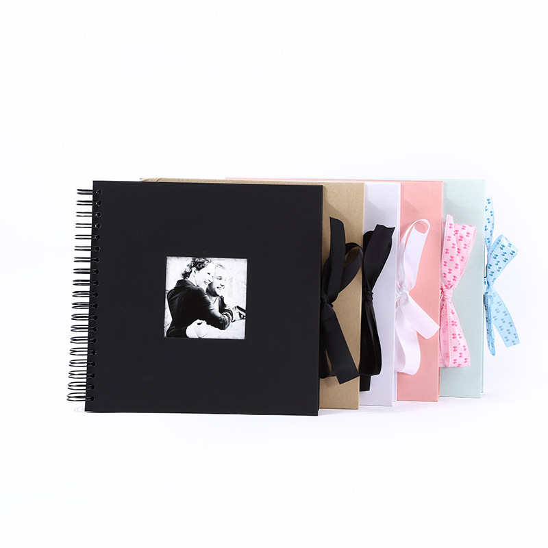 Factory direct 10 inch special paper window photo album scrapbook creative bow DIY photo album Graduation Album