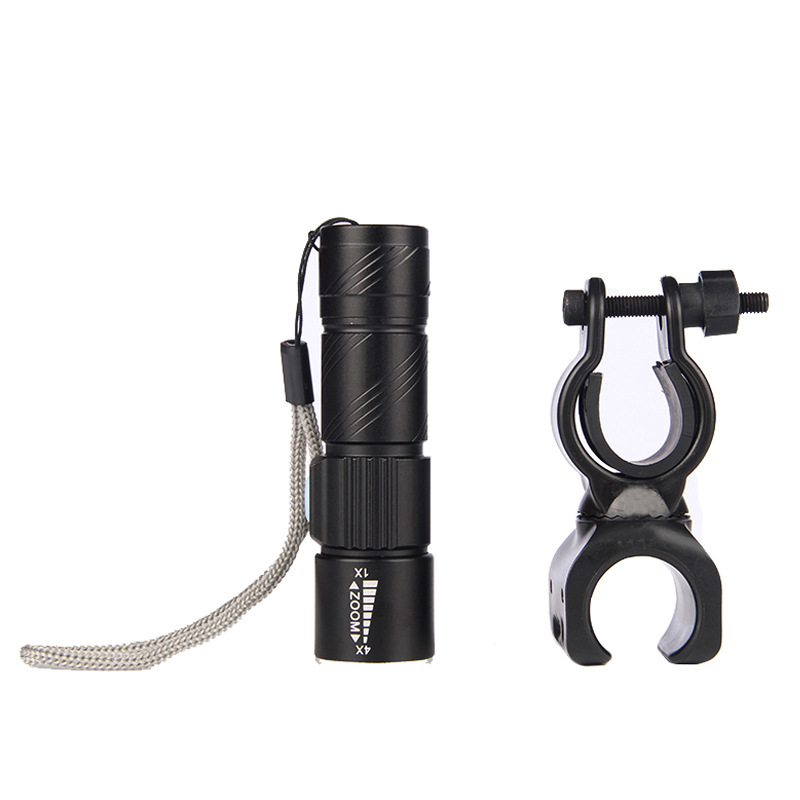 Strong light LED mini bicycle light headlight mountain bike light usb rechargeable flashlight riding equipment accessories