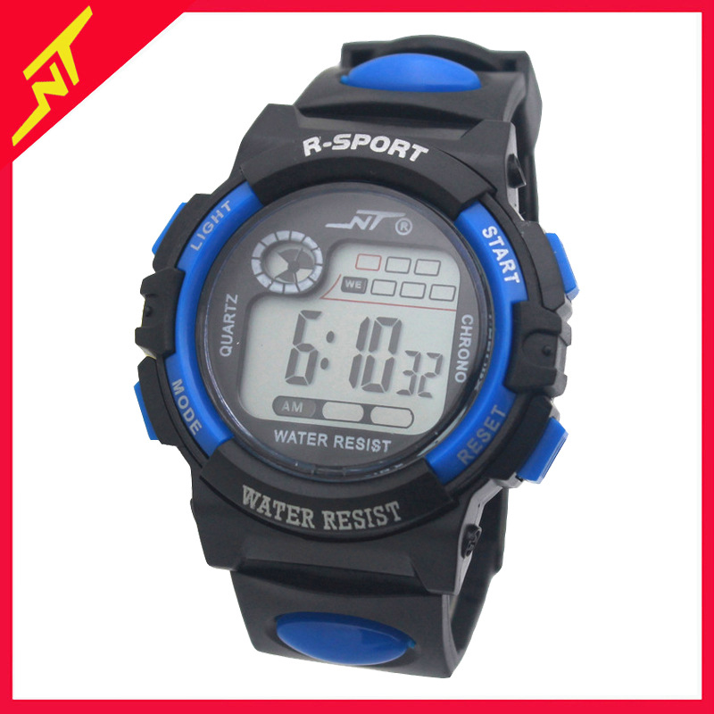 Student Watch Electronic Watch Men's Boys and Girls Multifunctional Colorful Lights Luminous LED Watch Wholesale