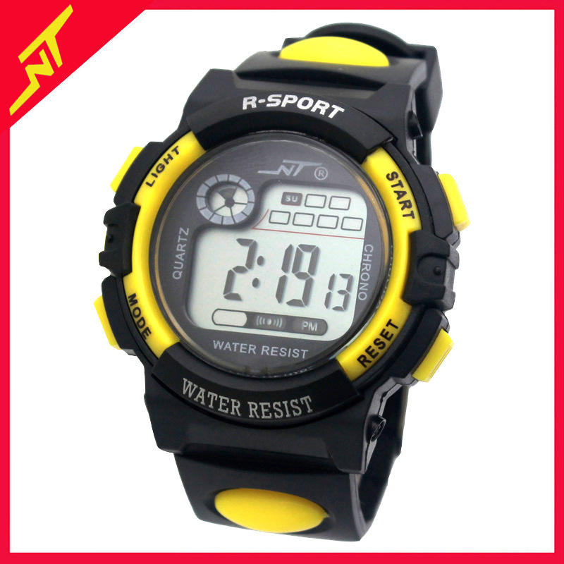 Student Watch Electronic Watch Men's Boys and Girls Multifunctional Colorful Lights Luminous LED Watch Wholesale