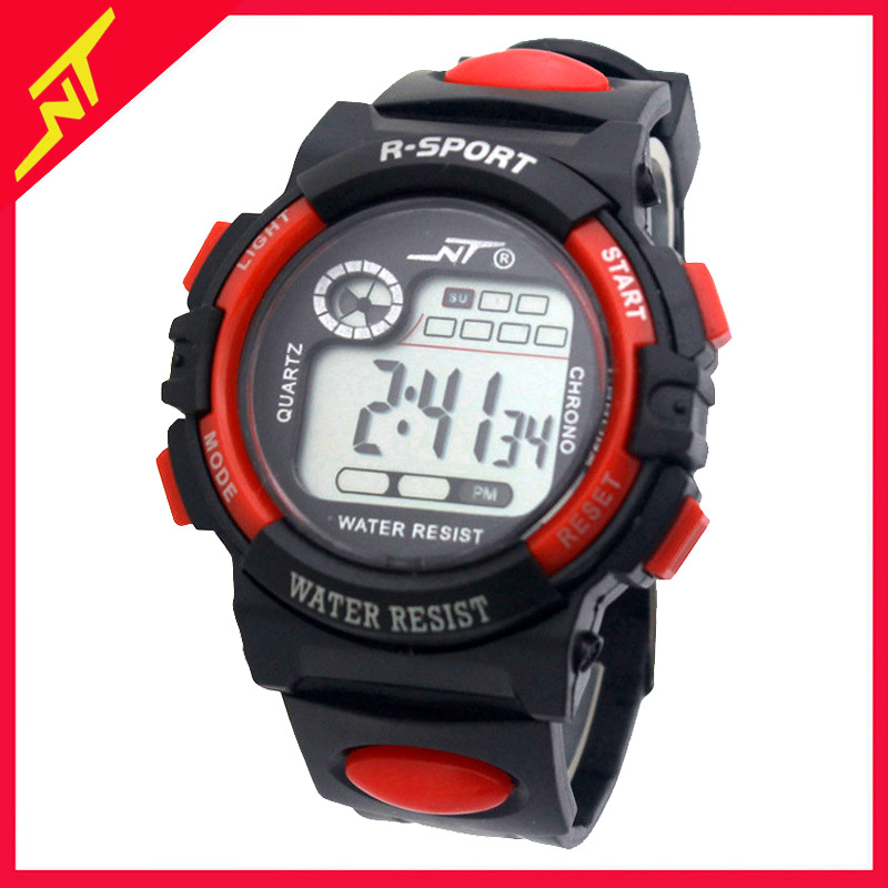 Student Watch Electronic Watch Men's Boys and Girls Multifunctional Colorful Lights Luminous LED Watch Wholesale