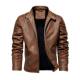 (Copyright) WISH Amazon Autumn and Winter Leather Clothes European and American Fashion Leather Jacket Men's Large Size Leather