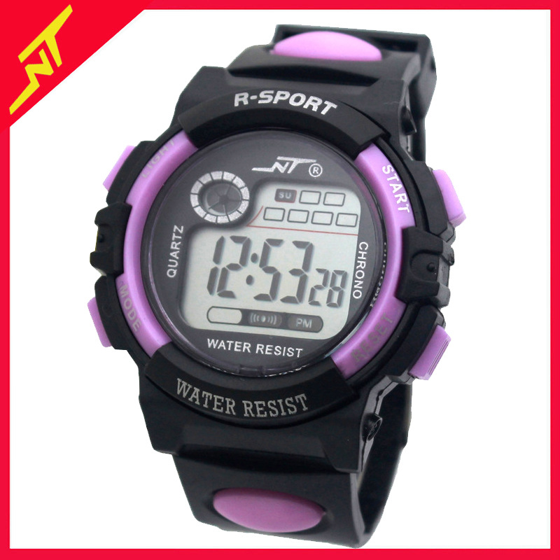 Student Watch Electronic Watch Men's Boys and Girls Multifunctional Colorful Lights Luminous LED Watch Wholesale