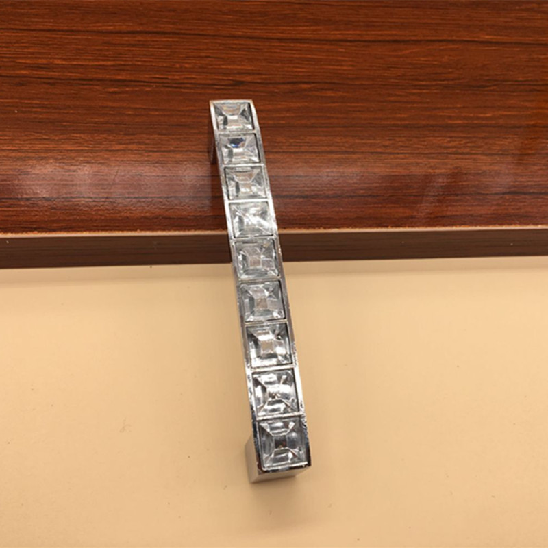 Crystal Handle Modern Simple European Style Cabinet Drawer Wardrobe Door Diamond Handle