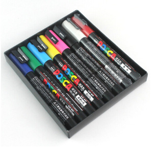 Mitsubishi UNI POSCA PC-3M advertising pen graffiti pen 0.9 acrylic marker pen 8 color 15 color 17 color set