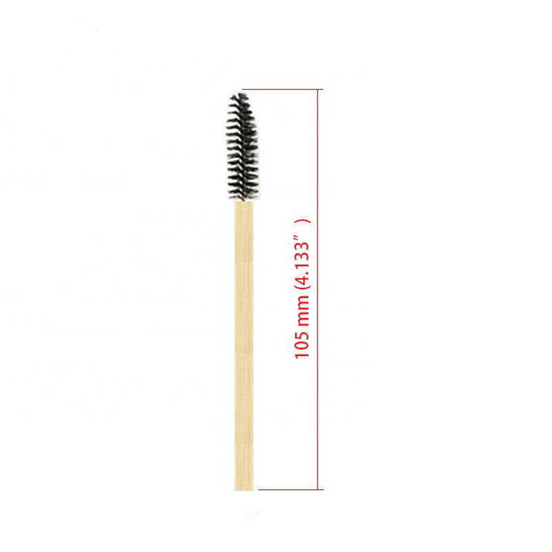 Disposable bamboo eyebrow brush bamboo handle eyebrow comb bamboo brush makeup brush portable eyelash brush makeup brush
