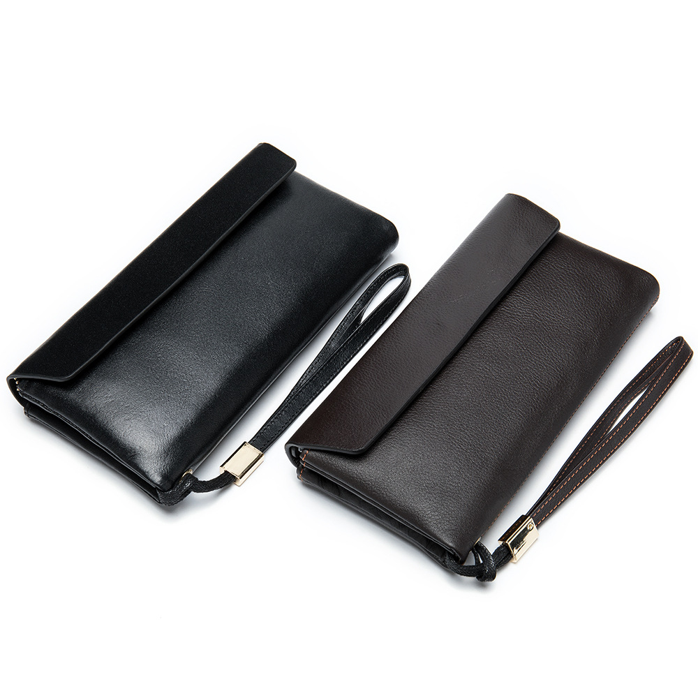 Soft Leather rfid Women's Leather Wallet Korean-style Top-layer Cowhide Wallet Wallet Women's Mid-length Women's Trendy Clutch