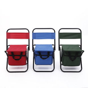 Folding Backrest Chair Outdoor Camping Portable Leisure Chair Fashion Fishing Friends Folding Bag Mazar Custom Wholesale Supply