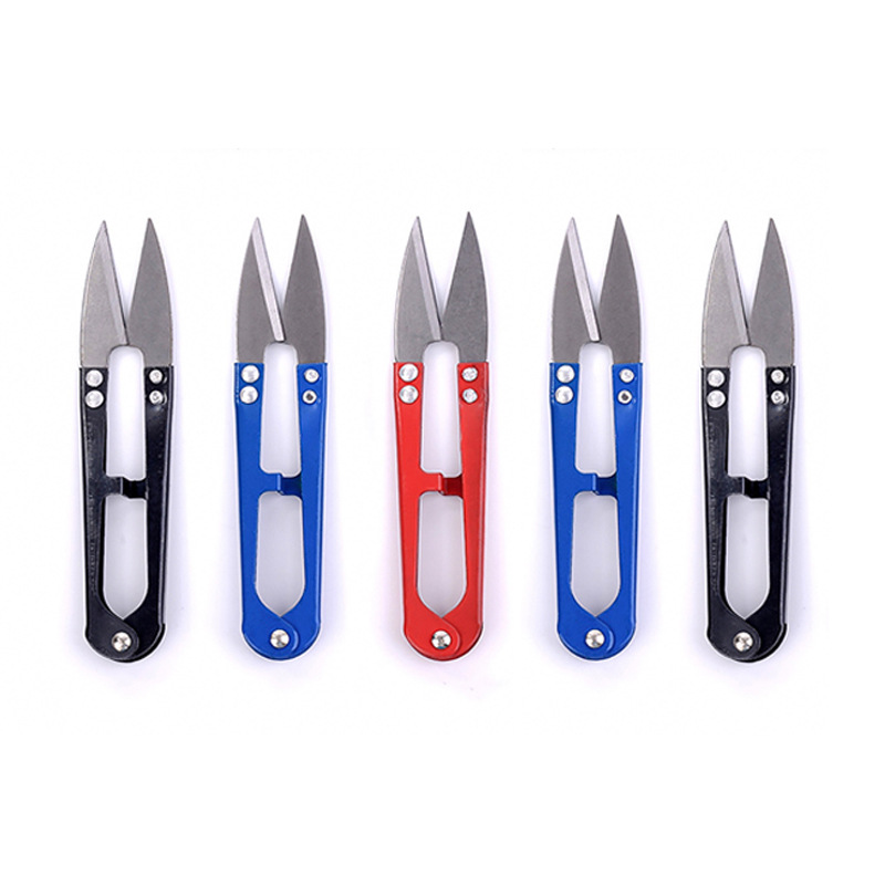 Stainless steel U-shaped thread repair scissors home yarn scissors cross stitch scissors manufacturers wholesale thread embroidery small scissors