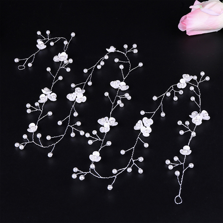New 1 m Long Resin Flower Headband Bridal Headwear Cross-border Wholesale Headwear Handmade Hair Accessories