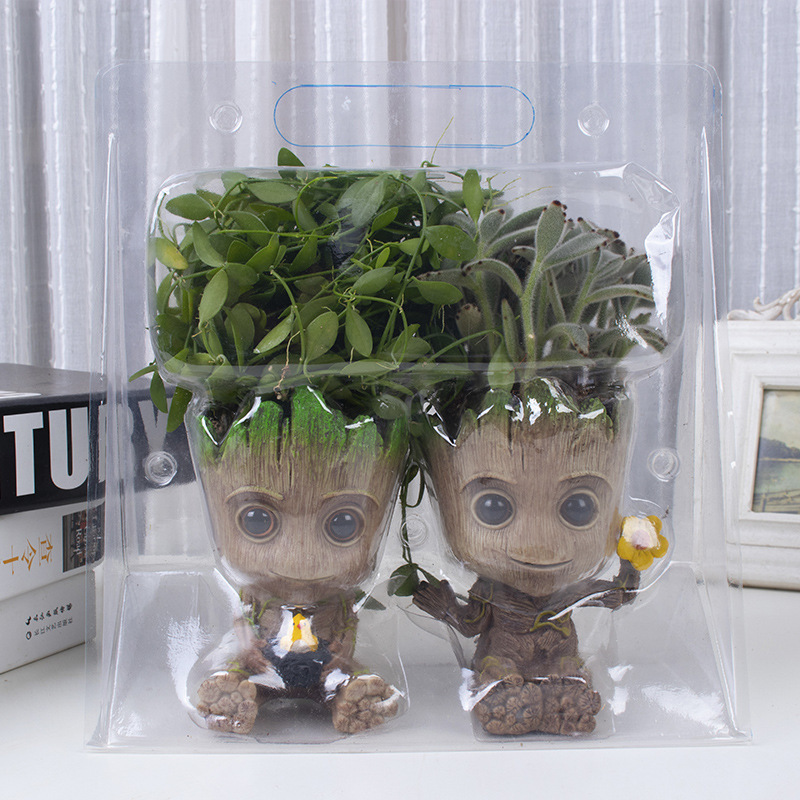 ガーディアンズギャラクシー木製植木鉢ツリーマングルート鉢植えオフィス屋内緑飾り|undefined