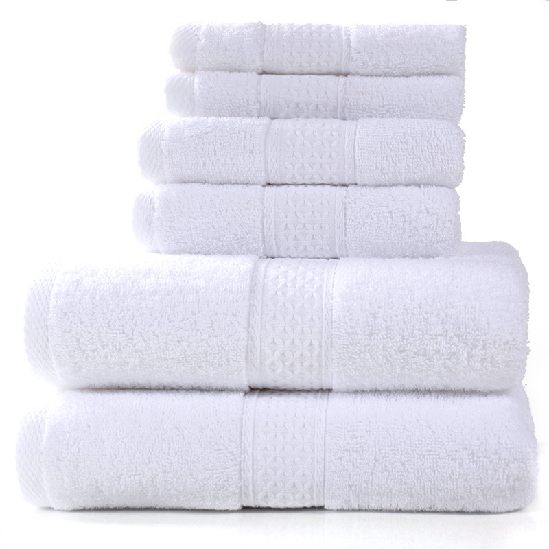 Cotton towel Absorbent Bath towel Soft Square towel Combed Three Pieces set of 6 Pieces towel set 3PCs set Free Shipping