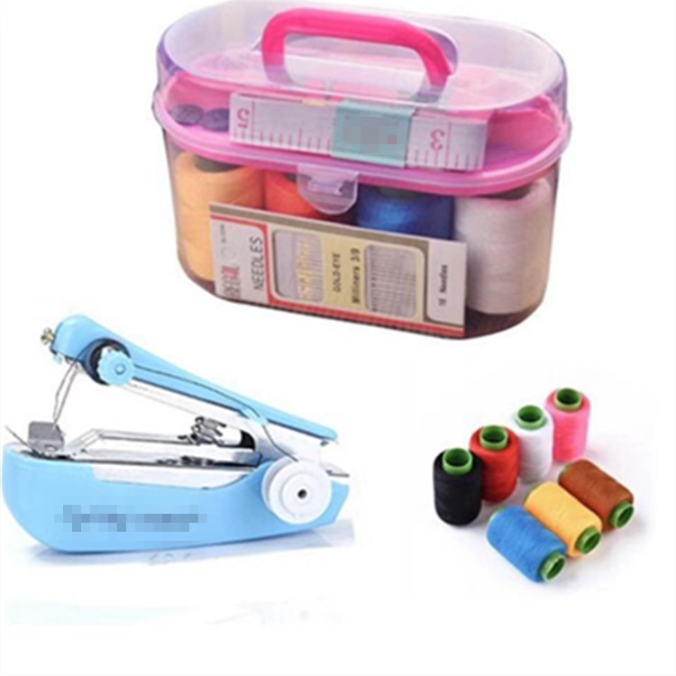 10-piece large sewing box household sewing tool sewing kit multi-functional sewing set treasure chest wholesale