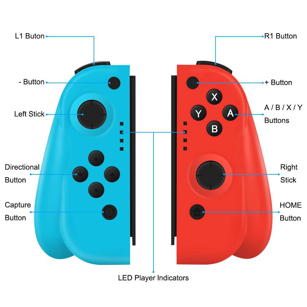 switch joy-con wireless game handle NS left and right Bluetooth handle switch grip somatosensory handle