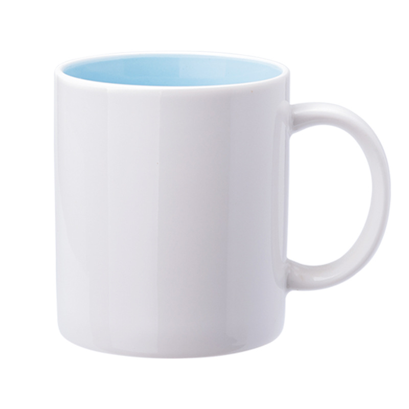 Coating Cup heat transfer white cup color change Cup photo can add logo advertising practical gift cup production Wholesale