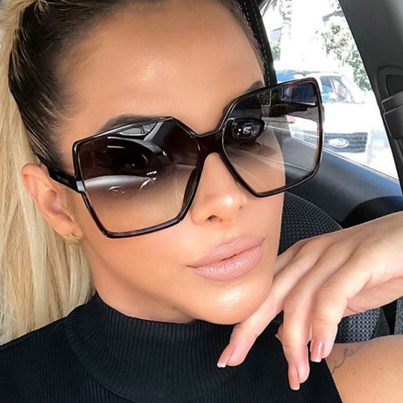 New European and American trend large frame sunglasses men's box retro toad glasses driver driving glasses women