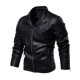 (Copyright) WISH Amazon Autumn and Winter Leather Clothes European and American Fashion Leather Jacket Men's Large Size Leather