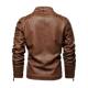 (Copyright) WISH Amazon Autumn and Winter Leather Clothes European and American Fashion Leather Jacket Men's Large Size Leather