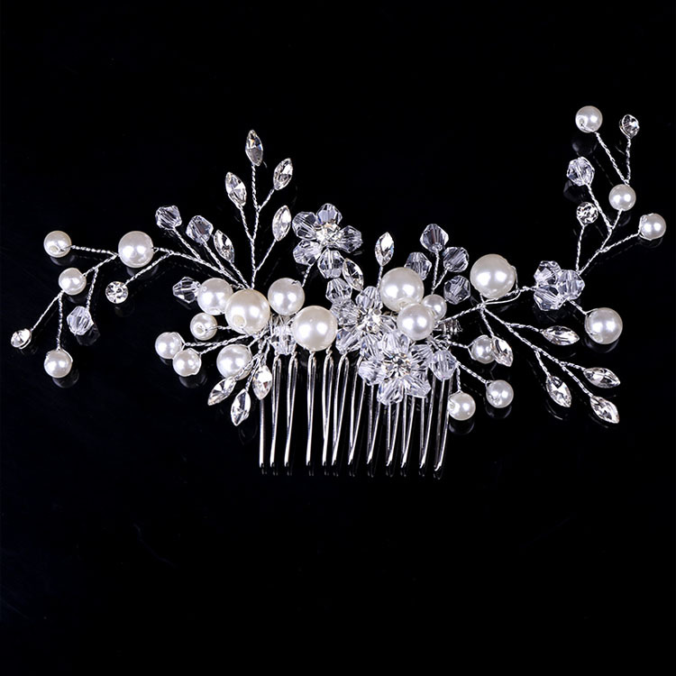 Factory Direct Bride White Crystal Headwear Bride Rhinestone Accessories 2018 New Hair Comb Accessories
