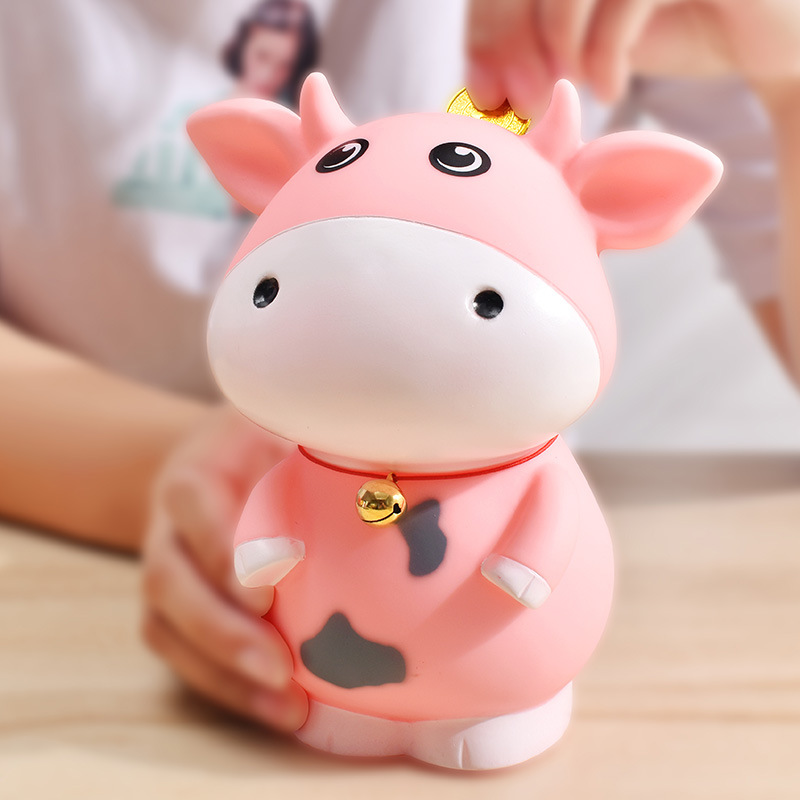 Children's Day Gifts Gifts Vinyl Animal Piggy Bank Cow Piggy Bank Children's Gifts Gifts Ornaments Piggy Bank