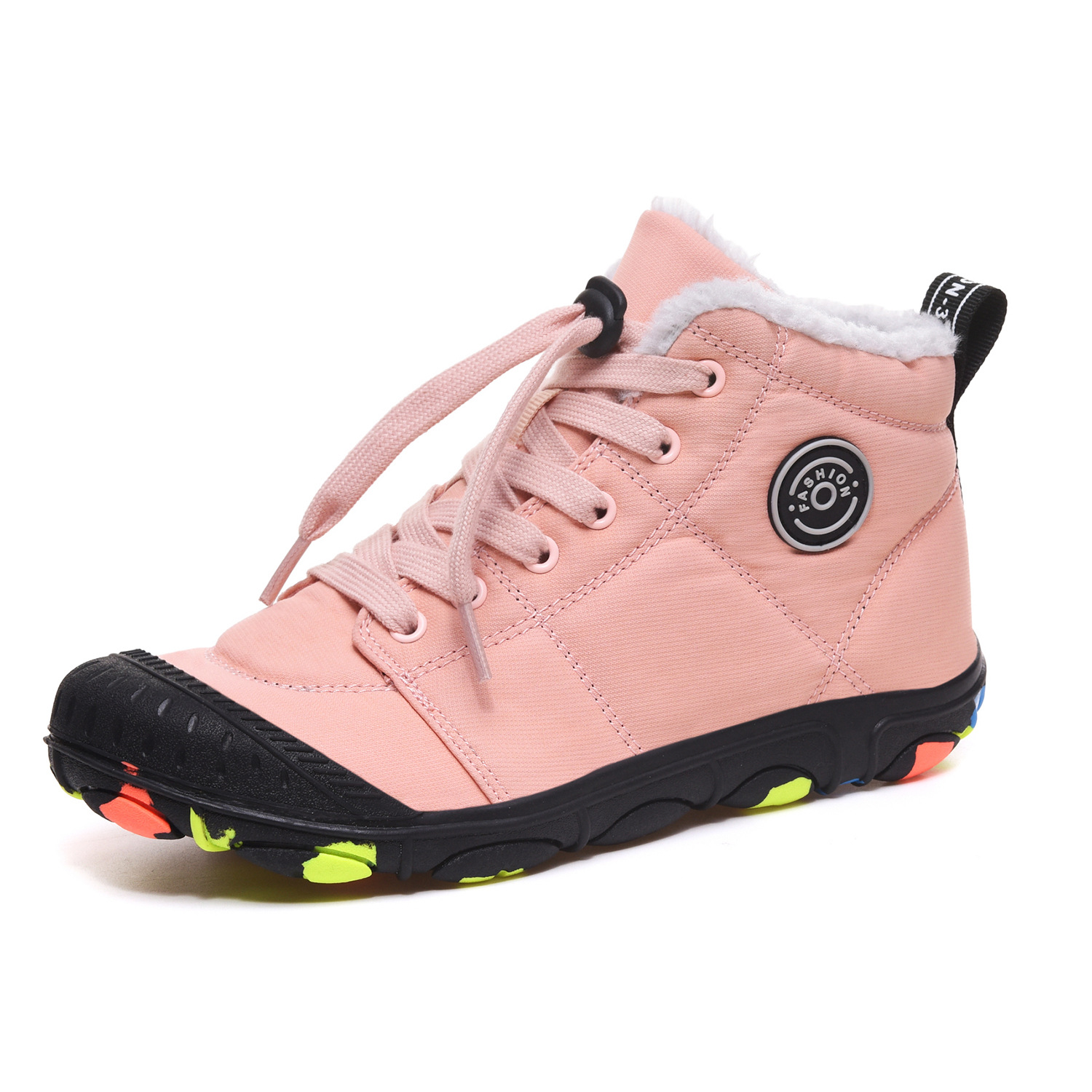 Cross-border Amazon Children Winter snow boots Cotton Shoes Lock kids snow boots Girls snow boots