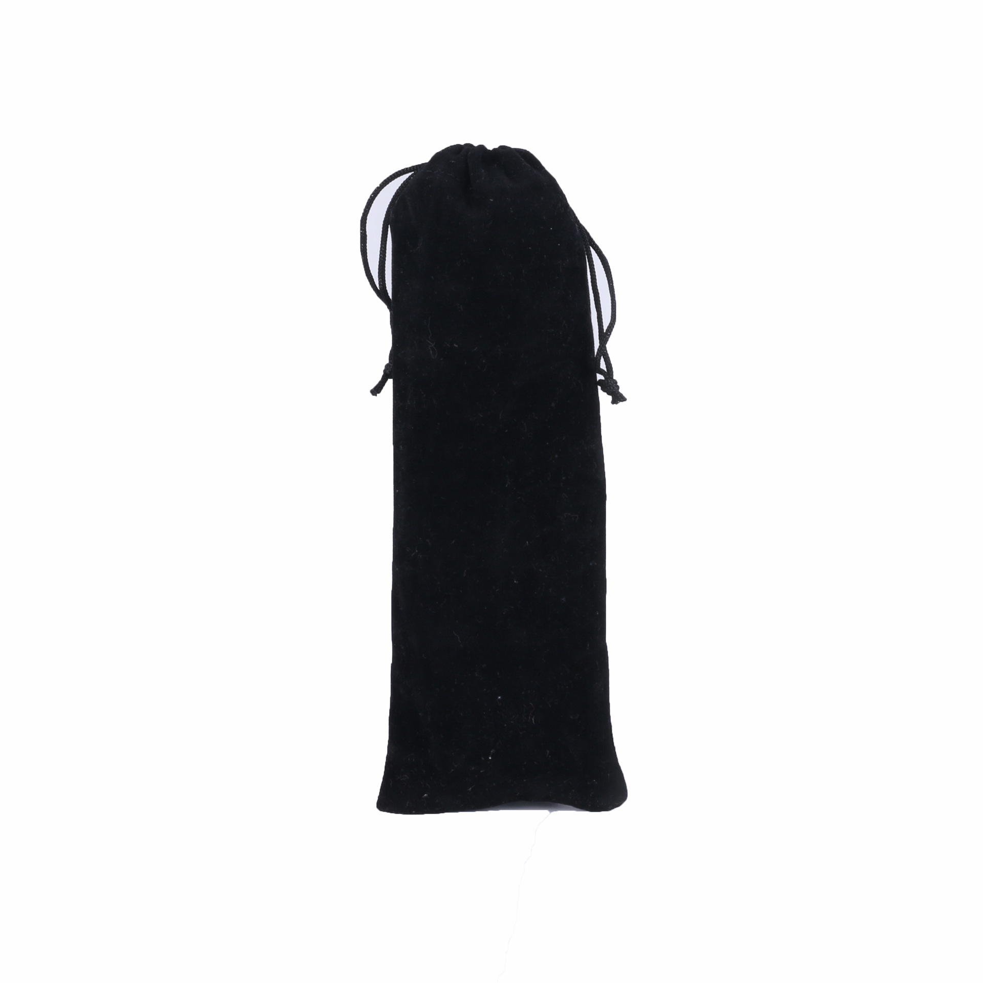 10x 30cm black flannel bag flannel beveled straw storage gift packaging bag small jewelry cloth bag can be printed