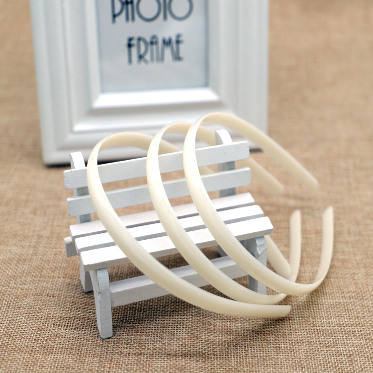 New thickened ABS material headband plastic accessories hairpin hairband width 1CM toothless outer arc hairpin