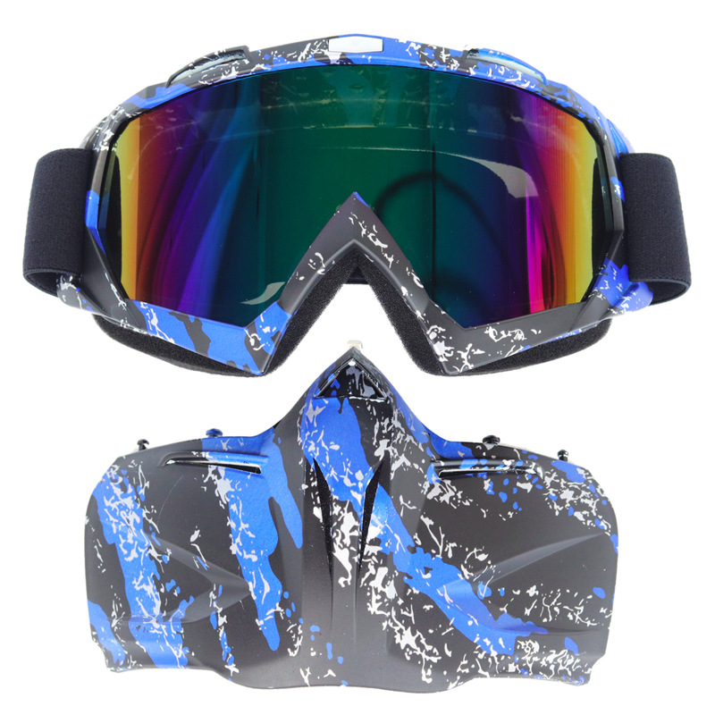 A generation of 2024 ski glasses new motorcycle goggles cross-border ski goggles detachable goggles mask