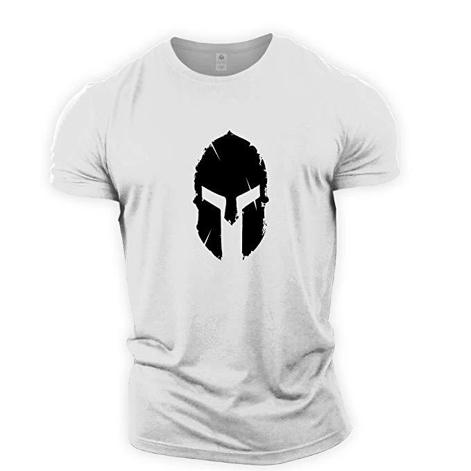 Gym Sports Running Loose Helmet Pattern Short Sleeve Casual Colorful T-Shirt