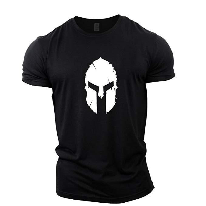 Gym Sports Running Loose Helmet Pattern Short Sleeve Casual Colorful T-Shirt