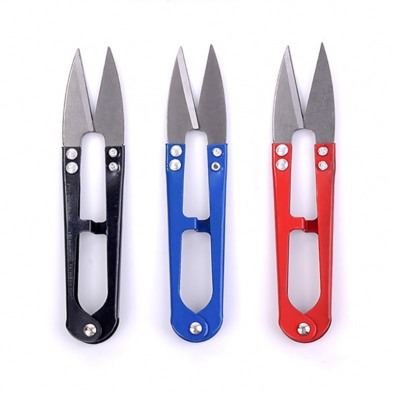 Stainless steel U-shaped thread repair scissors home yarn scissors cross stitch scissors manufacturers wholesale thread embroidery small scissors